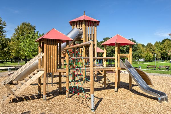 Playground Mulch Installation in Riverton