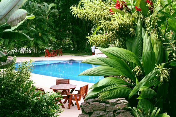 Pool Area Landscaping in Riverton