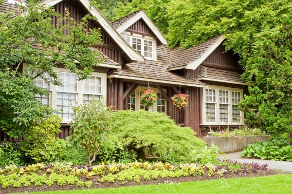 Log Home Landscaping in Riverton